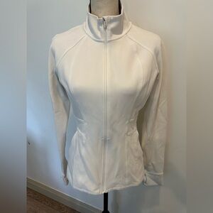 Lululemon cream jacket zip front